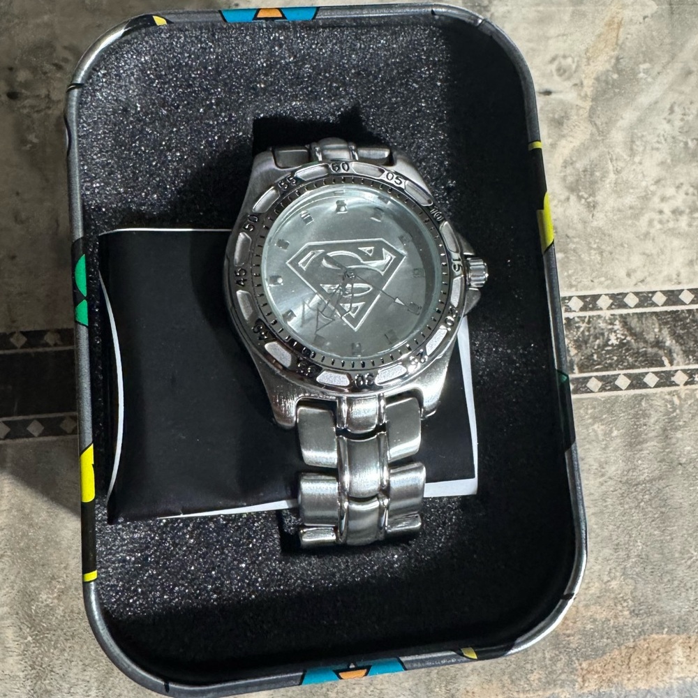 Warner Bros. Superman Silver Men's Watch